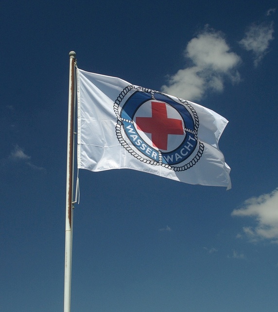 Flagge der Wachstation in Saalburg/Saale